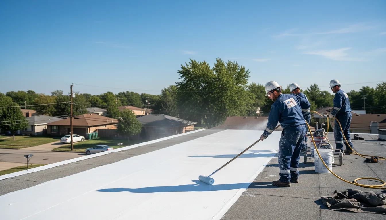 Commercial roof coating in Morris, NY near me